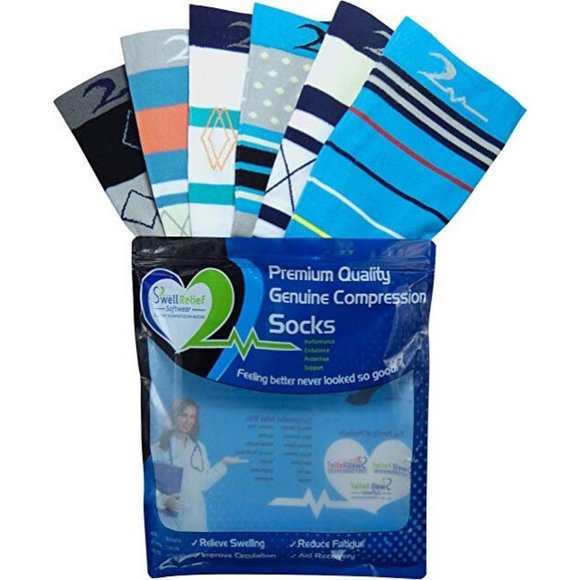 Mens & Womens 6 Pair Extra-Soft Colorful Design Mo - Picture 3 of 7